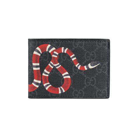 black gucci wallet with snake